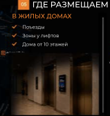 Экран в подъезде жилого дома